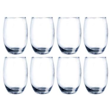 Imagem de 8 Copos Alto Redondo Vidro Aruba 465ml Suco Drink Nadir - NADIR FIGUER