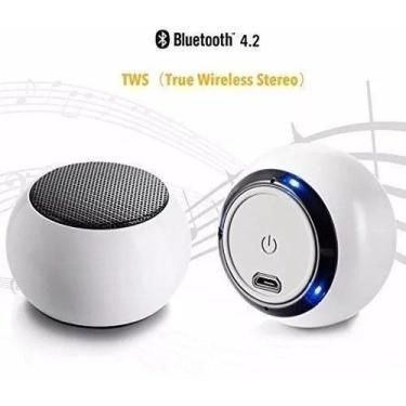 Imagem de Caixa De Som Mini Speaker Cs 12 BOLINHA PRETA - MARKELK