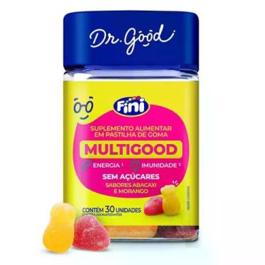 Imagem de Multigood Morango e Abacaxi, DR. GOOD, 30 Gomas