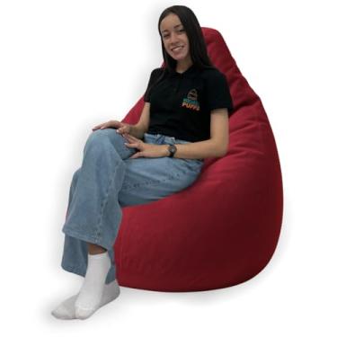 Imagem de Puff Pera Em Suede Com Enchimento Gigante Eventos Decoração Quarto Sala Almofadão Sala (Vermelho Suede)