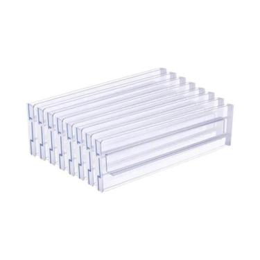 Imagem de Divisórias Ajustáveis De Plástico Para Gavetas, Para Roupas, Utensílio