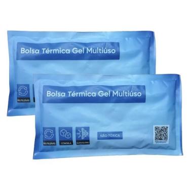 Imagem de Bolsa Gelo Compressa Térmica Gel Quente Fria Mercur 2 Unid