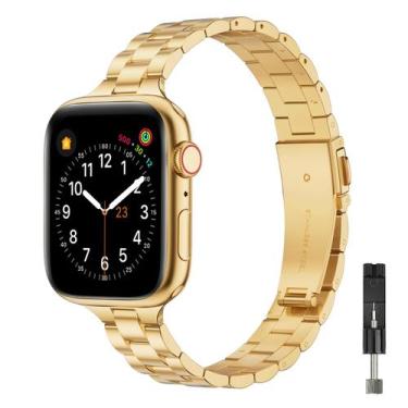 Imagem de Pulseira de relógio OMIU Thin Stainless Steel Apple 38-49mm Series