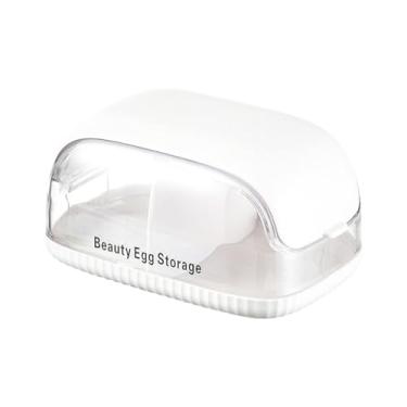 Imagem de OIIBWQ Estojo para Esponja de Maquiagem, Organizador para Esponja de Maquiagem, Compartimento com Tampa, Suporte para Liquidificador Inquebrável para Empresa