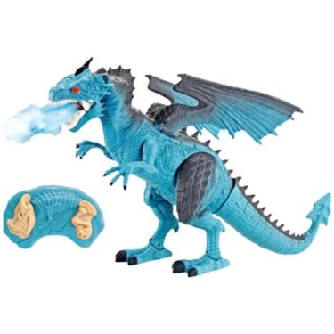 Imagem de Dragão De Brinquedo Thorn Controle Remoto Solta Fumaça Gelo - Robomix
