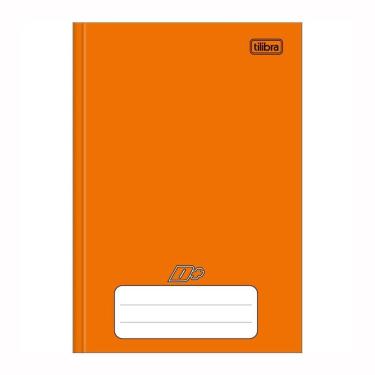 Imagem de Caderno brochura capa dura 1/4 48fls D Mais Laranja Tilibra 