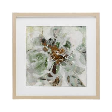 Imagem de Stupell Industries Impressão emoldurada de bétula em movimento marrom e bege sob vidro, design de Liz Jardine, 33 x 33