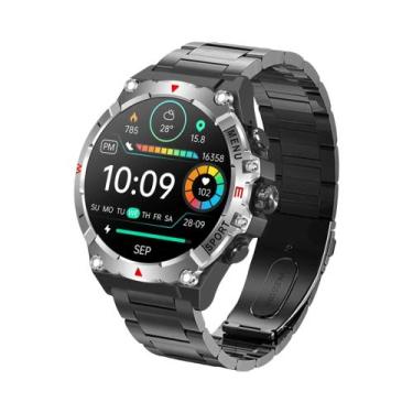 Imagem de Relógio Inteligente Militar Masculino Com Tela AMOLED, GPS, Bússola, A