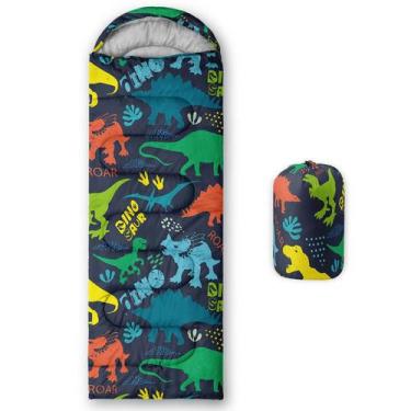 Imagem de Saco de dormir Axolotl Blue Dinosaur 3 Seasons para crianças