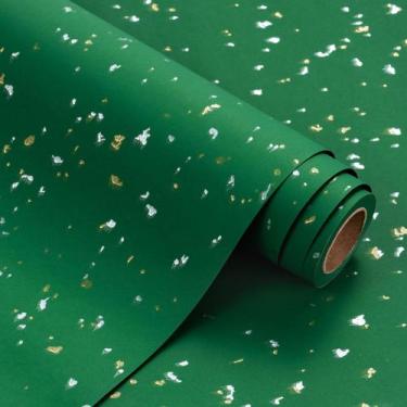 Imagem de Papel de embrulho WRAPAHOLIC Green Mini Roll 43cm x 5m