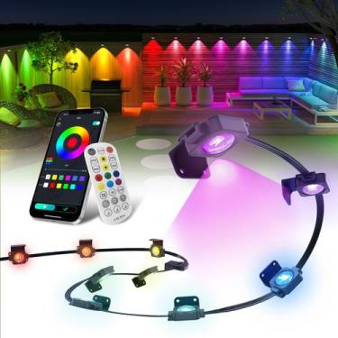 Imagem de Luzes externas Super RGB 15m 30 LEDs com controle remoto e de aplicati