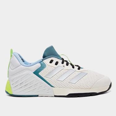 Imagem de Tênis Adidas Dropset 3, Branco, Azul, 45