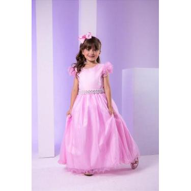 Imagem de Vestido Longo Amanda Rosa Bebê - Elegante e Sofisticado - Marie, Paste