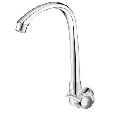 Imagem de Torneira Parede Bica Alta Móvel Linea Cromo 1/2" e 3/4"