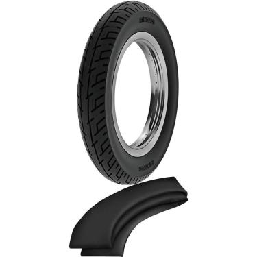 Imagem de Kit Pneu Suzuki Burgman 125 350-10 51j Bs32 Scooter Rinaldi + Camara