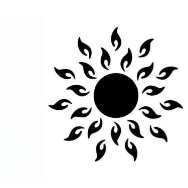 Imagem de Kit Espelhos Decorativos de Acrílico Formato – Para Sala Quarto e Ambientes Internos (SOL 30)