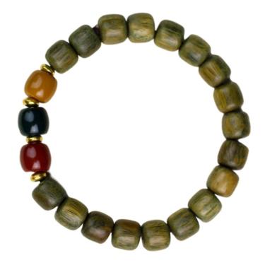 Imagem de Pulseira Rosewood com miçangas mistas de 8x9mm, multicolorida Night G