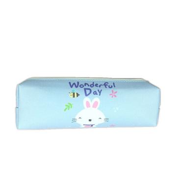 Imagem de Estojo de lápis Cute Rabbit de couro PU de grande capacidade