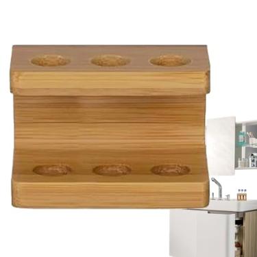 Imagem de Porta-escovas de, suporte para armazenamento de escovas de dentes - Suporte para escova de dentes de para bancada,Rack de escova de dentes multiuso, suporte de escova de dentes que economiza espaço p