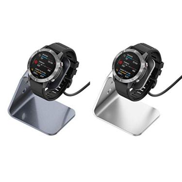 Imagem de Generic Base de Carregador Fenix6, Base de Carregador de Smartwatch de Carregamento Estável e Seguro para Forerunner 745, Carregamento Eficiente para Usuários Empresariais, Cinza (#50)