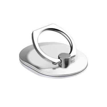 Imagem de Suporte de Anel para Celular Reutilizável Universal com Aderência Grip Dedo e Rotação 360 Inversão 180 Perfeito Todos os Smartphones