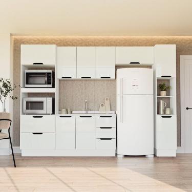 Imagem de Cozinha 5 Peças Balcão Sem Tampo Meena Branco