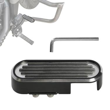 Imagem de BAKAFOH Capa de pedal de freio maior estendida de alumínio para motocicleta para Indian Scouts 2015-2024, Scout Bobber 2018-2024, modelos Chief 2022-2026 Acessórios de freio (estilo cromado)