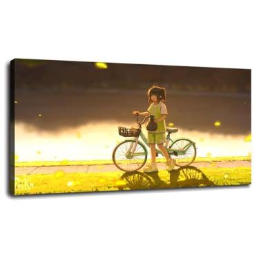 Imagem de Wink Poster Anime Girls Canvas Prints Shadeow Wall Art For Home 1 painéis Decorações com moldura 106.6 cm x 61.0 cm