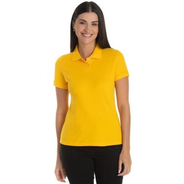 Imagem de Camisa Gola Polo Piquet Feminina Lisa-Feminino