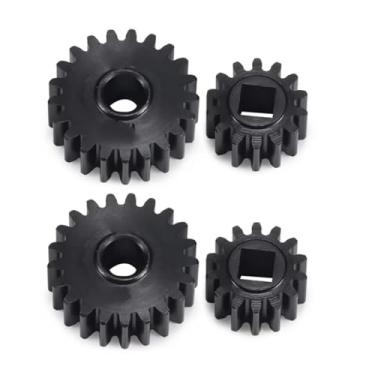 Imagem de Peças de carro RC compatíveis com Axial para SCX10 para Capra 1/10 RC Crawler Car Parts 4Pcs Overdrive Steel Portal Axle Gear Set 21T 14T Peças Acessórios