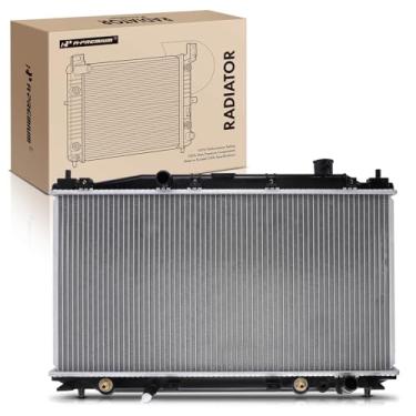 Imagem de A-Premium Radiador de arrefecimento do motor com radiador de óleo de transmissão compatível com Honda Civic 2003-2005 L4 1,3L, transmissão automática, substituição # 19010PZAA01, 19010PZAA51