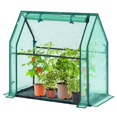 Imagem de Capa PE portátil Mini Greenhouse Ohuhu 91x46x84cm