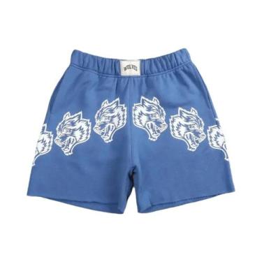 Imagem de Bermuda Masculina Casual De Algodão Com Estampa De Desenho Animado, Co