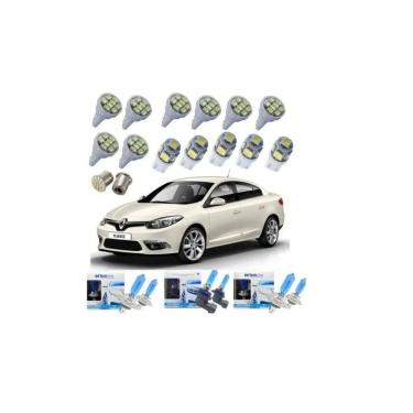 Imagem de Kit Led Super Branca Farol Milha Renault Fluence 2011 A 2018