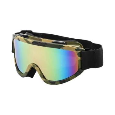 Imagem de Óculos De Esqui Com Lentes Coloridas E Armação Grande, Esponja Anticol