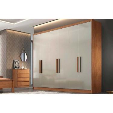 Imagem de Guarda Roupa Casal 6 Portas E 4 Gavetas Rizon-linea Cumaru-fendi -  Horizonte