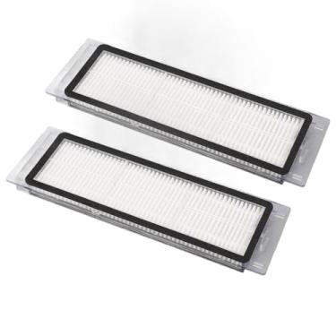 Imagem de Filtro de aspirador de pó robô de alta eficiência, ar particulado, reutilizável, substituição lavável para MiJia S50 S51 aspiradores robóticos 2 peças ABS 165x52mm
