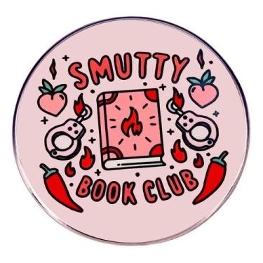 Imagem de Brooch Pins, emblema redondo de lapela esmaltado do Smutty Book Club -
