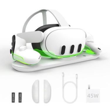 Imagem de Base de carregamento BINBOK VR para Oculus Quest 3 com adaptador de 45