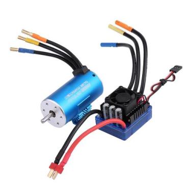 Imagem de Motor de carro RC com ESC Dilwe 120A sem escova ESC + 3670 2650KV