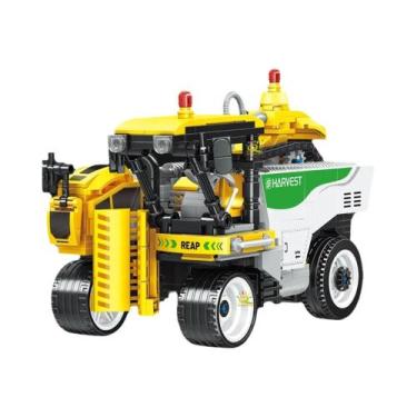 Imagem de Brinquedo De Construção Infantil: Trator, Colheitadeira E Caminhão De 