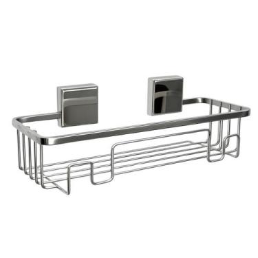 Imagem de Suporte Organizador Para Shampoo Adesivo Fixare Cromado 2576 - SCHMITT