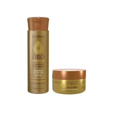 Imagem de Kit Oro Therapy 24k Shampoo 300ml + Máscara 300gr NatuMaxx
