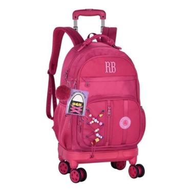 Imagem de Mochila Escolar Rebecca Bonbon Rodas 360 C Alças Clio Style, Rosa