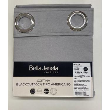 Imagem de Cortina Blackout 100% 2,60 x 1,70 Mescla Bella Janela, Cinza