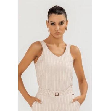 Imagem de Blusa Feminina de Malha Linho Cru Mirasul - Estilo Social Inverno, P