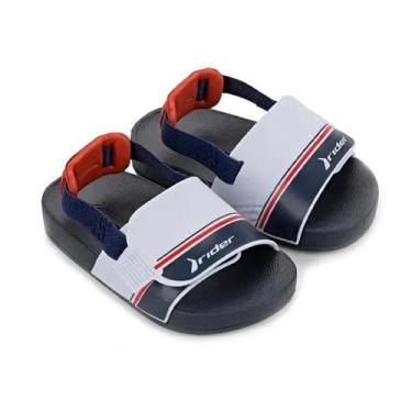 Imagem de Chinelo Infantil com elástico Rider Full Macio e Confortável, Azul, Ve