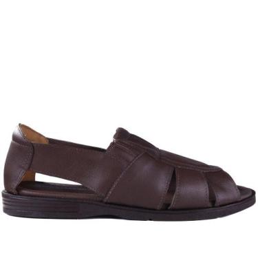 Imagem de Sandália Masculina Italianinho 10340503 Cafe, 39