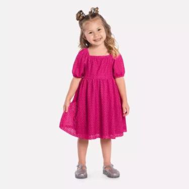Imagem de Vestido Infantil em Jacquard Kyly, Pink, 1