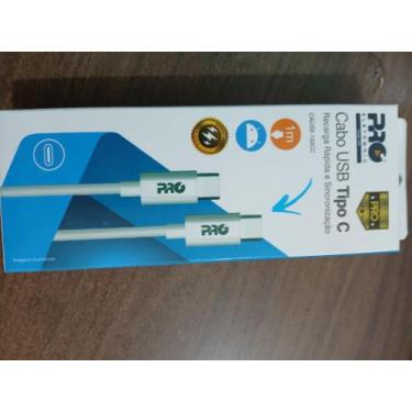 Imagem de Cabo tipo c - Proeletronic, branco, 20g